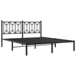 vidaXL Engineered Wood King Bed Frame in Black