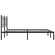 vidaXL Engineered Wood King Bed Frame in Black
