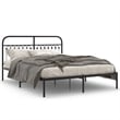 vidaXL Engineered Wood King Bed Frame in Black