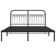 vidaXL Engineered Wood King Bed Frame in Black