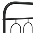 vidaXL 39.4x78.7 Rectangular Bed Frame in Black Steel
