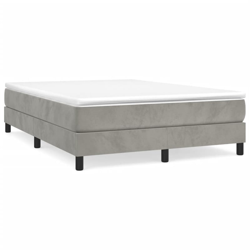 vidaXL Full Bed Frame in Light Gray