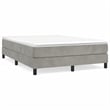 vidaXL Full Bed Frame in Light Gray