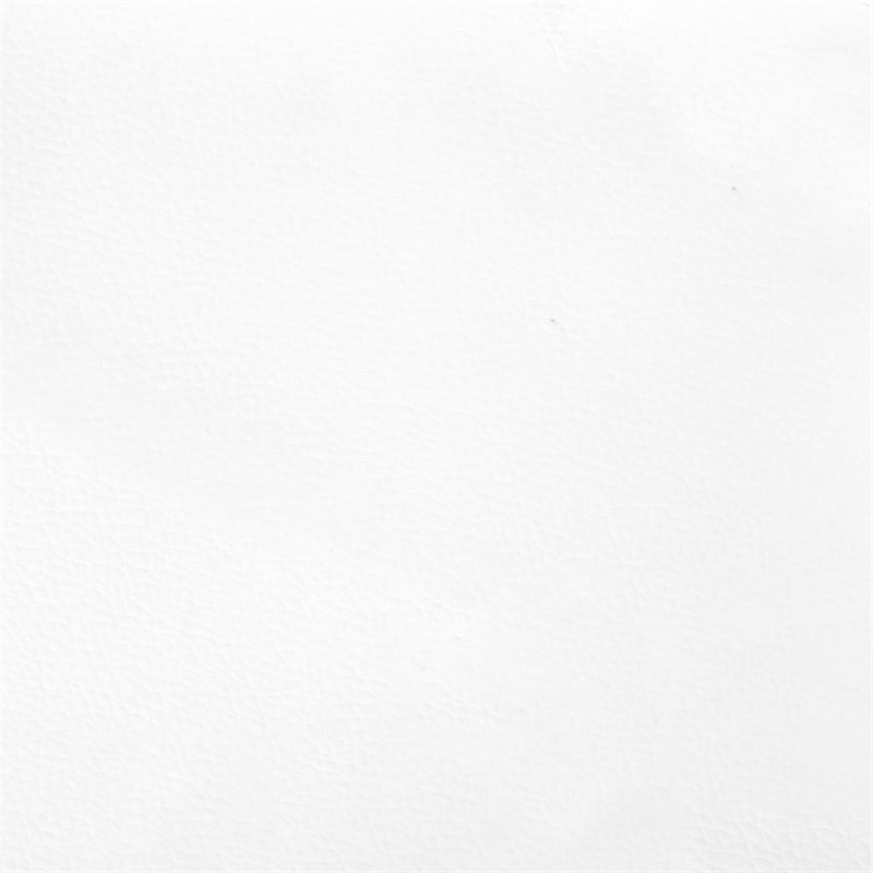 vidaXL Twin XL Sturdy Faux Leather Plywood Bed Frame in White