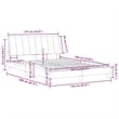 vidaXL Velvet Full Bed Frame in Light Grey