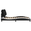 vidaXL Faux Leather Full Bed Frame in Black and White