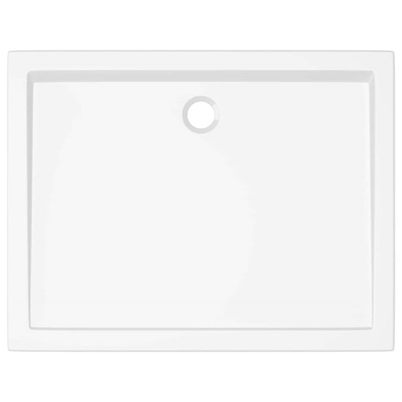 vidaXL Rectangular ABS Shower Base Tray  in White