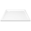 vidaXL Square ABS Shower Base Tray in White