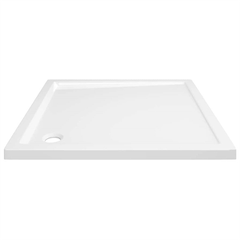 vidaXL Square ABS Shower Base Tray in White