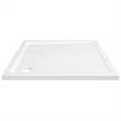 vidaXL Square ABS Shower Base Tray in White