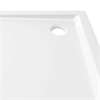 vidaXL Square ABS Shower Base Tray in White