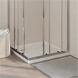 vidaXL Square ABS Shower Base Tray in White