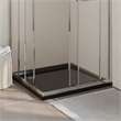 vidaXL Square ABS Shower Base Tray in Black