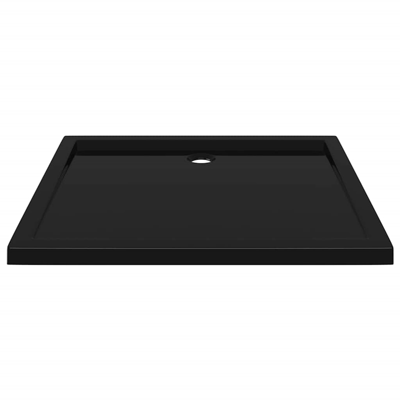 vidaXL Rectangular ABS Shower Base Tray in Black