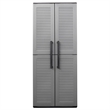 vidaXL Garden Storage Cabinet in Gray and Black