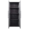 vidaXL Garden Storage Cabinet in Gray and Black