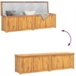 vidaXL Solid Teak Wood Garden Box in Natural