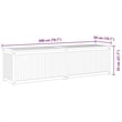 vidaXL Solid Teak Wood Garden Box in Natural