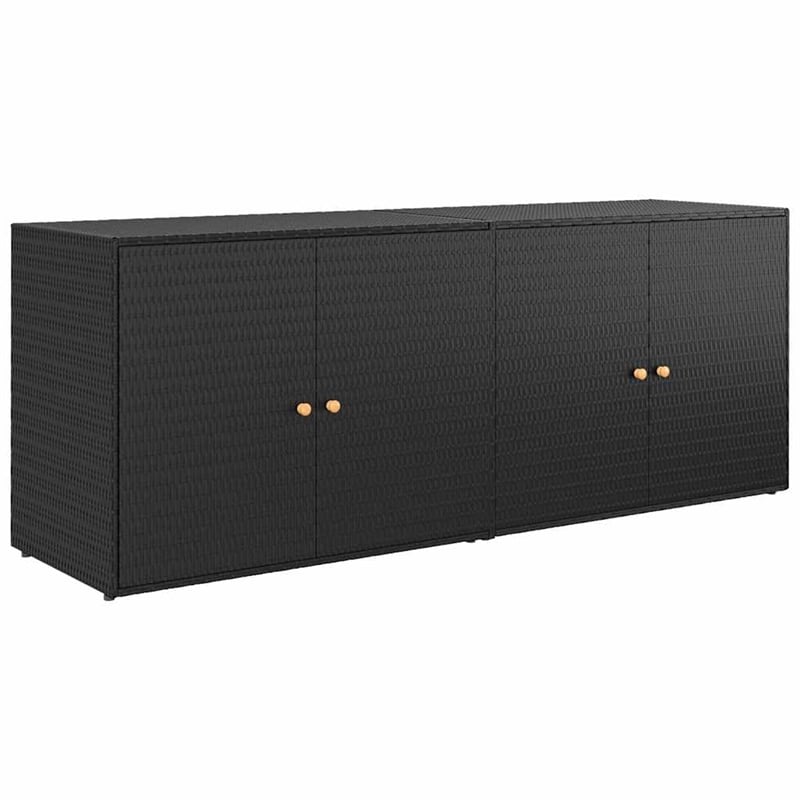 vidaXL Garden Storage Cabinet in Black