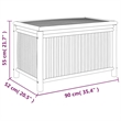 vidaXL Bamboo Polyethylene Garden Storagein Natural