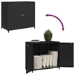vidaXL Medium Durable Garden Storage Cabinet in Black