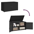 vidaXL Garden Storage Cabinet in Black