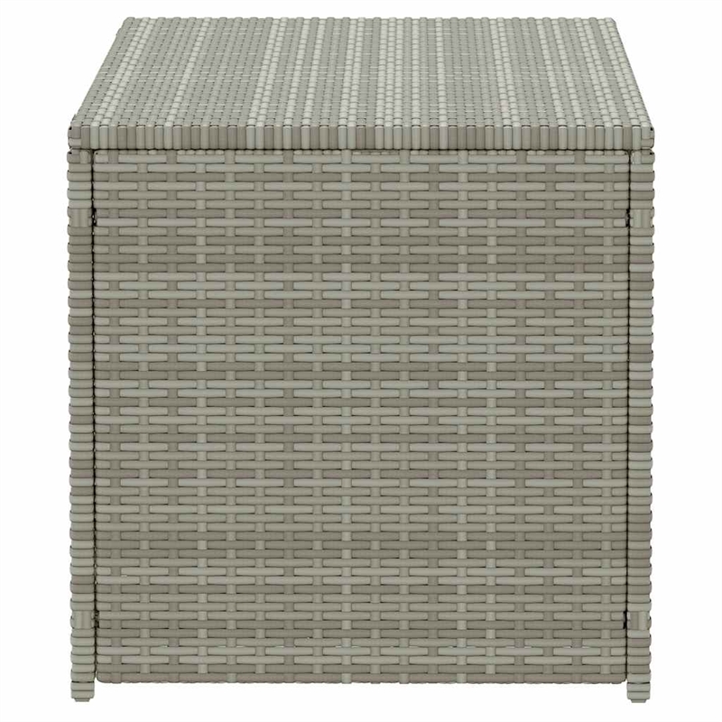 vidaXL Patio Storage Box Poly Rattan in Gray