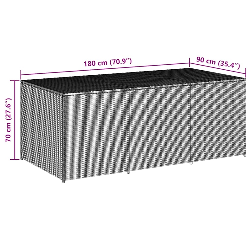 vidaXL Large Storage Chest in Black