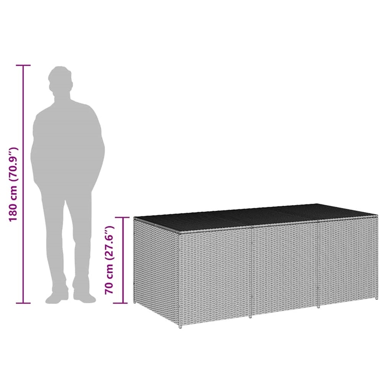 vidaXL Large Storage Chest in Black