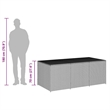 vidaXL Large Storage Chest in Black