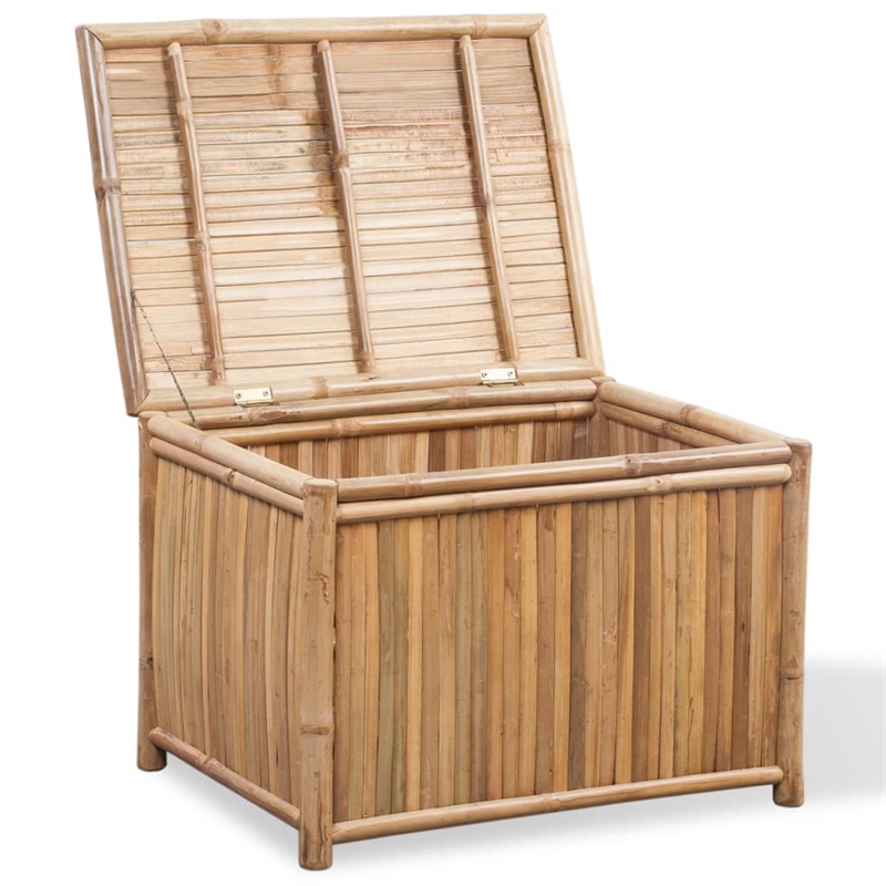 vidaXL Small Medium Large Durable Bamboo Storage Box in Brown