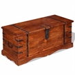 vidaXL Rectangular Storage Chest in Honey Brown Finish