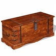 vidaXL Rectangular Storage Chest in Honey Brown Finish