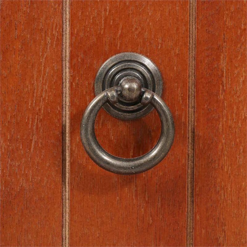 vidaXL Solid Acacia Wood MDF Storage Chest in Brown