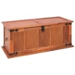 vidaXL Solid Acacia Wood MDF Storage Chest in Bown (Set of 3)