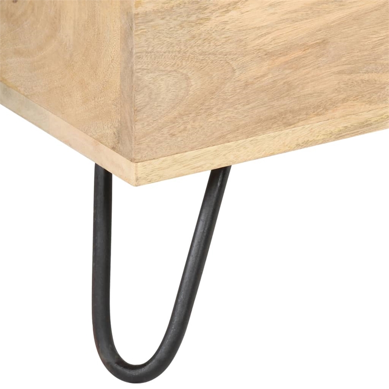 vidaXL Medium Solid Mango Wood Chest in Brown