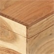 vidaXL Medium Solid Acacia Wood Storage Chest in Brown
