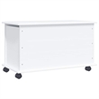vidaXL Solid Pine Wood Storage Chest in White