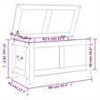vidaXL Solid Acacia Wood and Engineered Wood Storage Chest in Brown