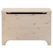 vidaXL Untreated Pine Wood Storage Box in Brown