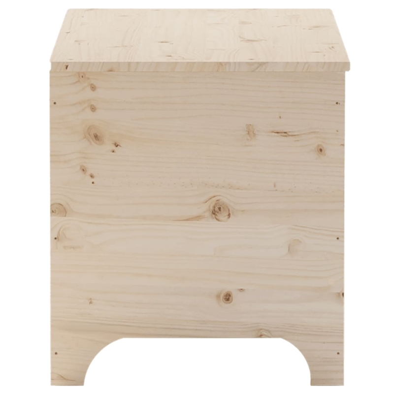 vidaXL Untreated Pine Wood Storage Box in Brown