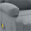 vidaXL Polyester Massage Chair in Light Gray Fabric