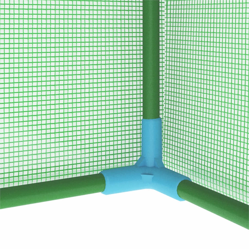 vidaXL Small Durable PE Mesh Fabric Greenhouse in Green