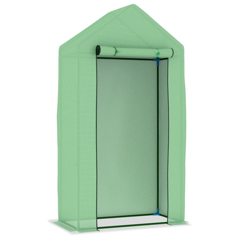 vidaXL Small Durable PE Mesh Fabric Greenhouse in Green