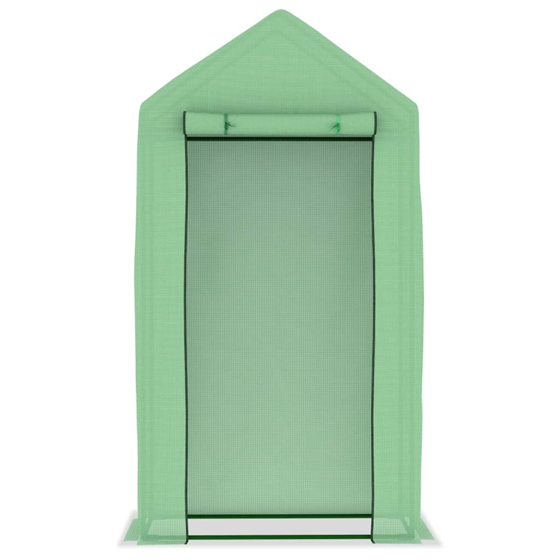 vidaXL Small Durable PE Mesh Fabric Greenhouse in Green