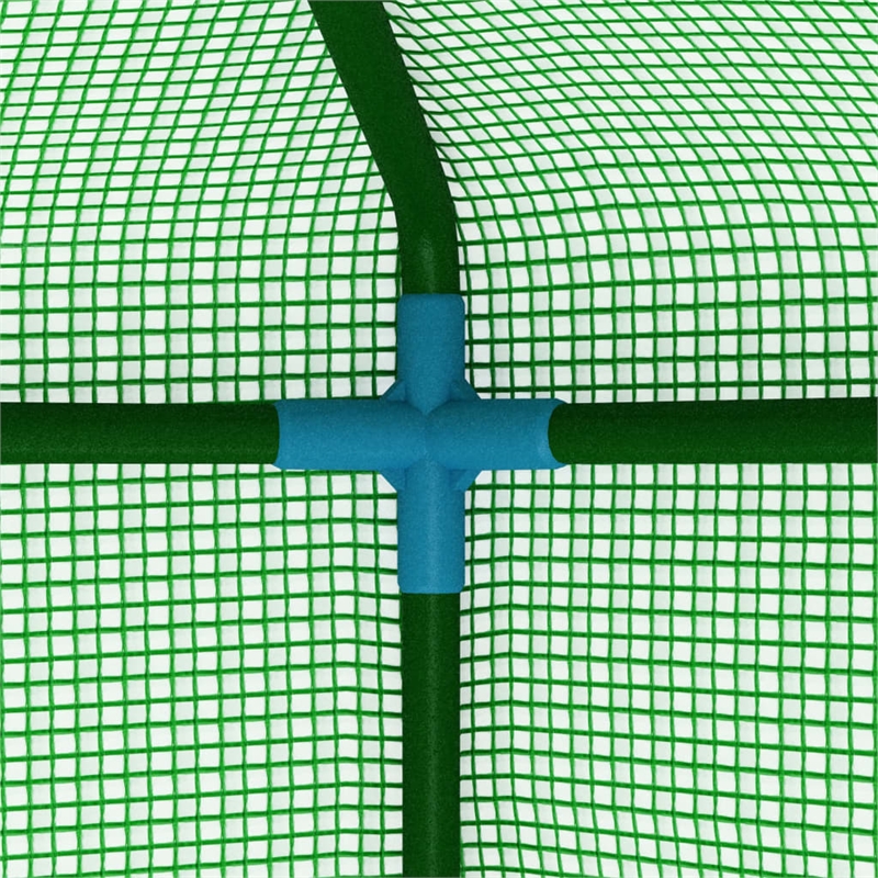 vidaXL Small Durable PE Mesh Fabric Greenhouse in Green