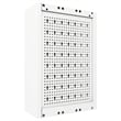 vidaXL Industrial Style Metal Wall Mounted Tool Cabinet in Gray & Black