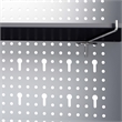 vidaXL Industrial Style Metal Wall Mounted Tool Cabinet in Gray & Black