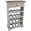 vidaXL Solid Mahogany Wood Wine Rack in Brown