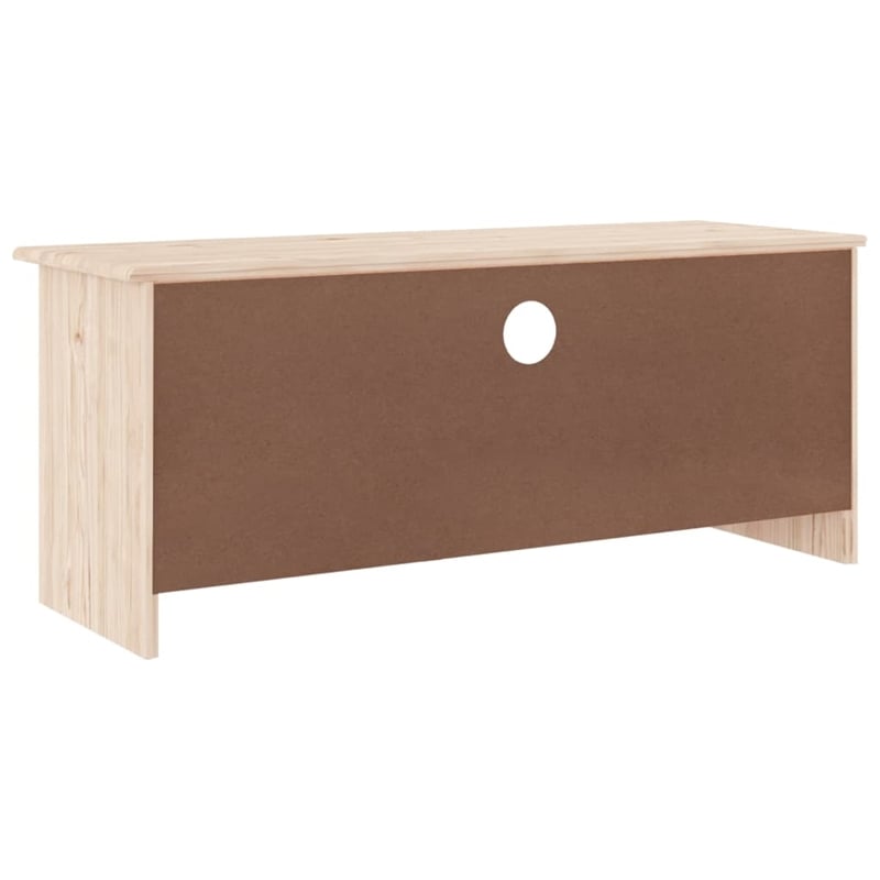 vidaXL Solid Pine Wood Medium TV Cabinet in Natural/Beige